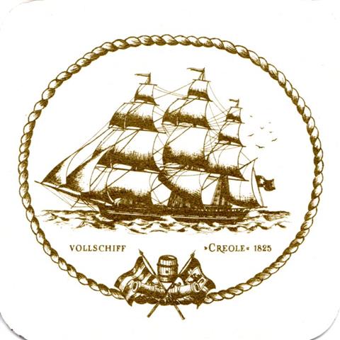 flensburg fl-sh flens his schiff 5b (quad185-vollschiff creole 1825)